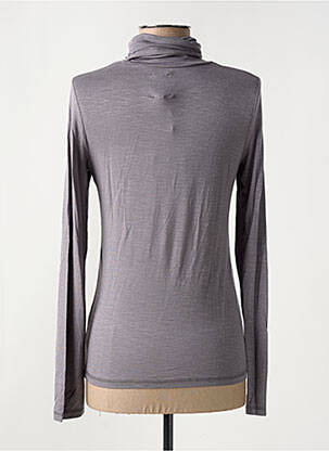 Sous-pull stretch manches longues gris LOLA ESPELETA femme