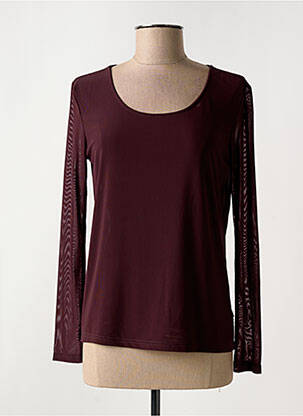 Top stretch manches longues rouge LOLA ESPELETA femme