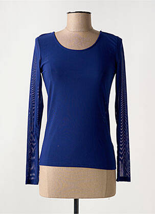 Top stretch manches longues bleu LOLA ESPELETA femme