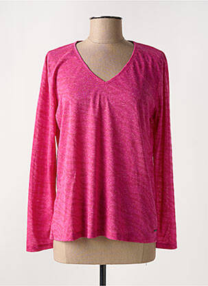 T-shirt manches longues manches longues rose FELINO femme