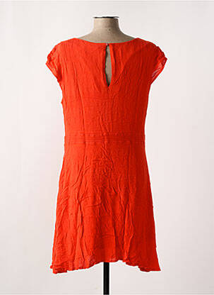 Robe courte manches courtes manches courtes orange LOLA ESPELETA femme