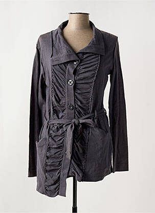 Veste casual fermeture boutonnée sur le devant gris LOLA ESPELETA femme