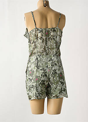 Combishort tissage crêpe fines bretelles vert LES P'TITES BOMBES femme