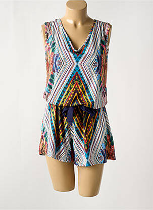 Combishort sans manche sans manche bleu SMASH WEAR femme