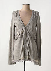 Gilet manches longues gris LOLA ESPELETA pour femme seconde vue