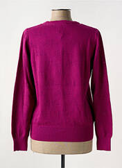 Gilet manches longues violet YUMI pour femme seconde vue