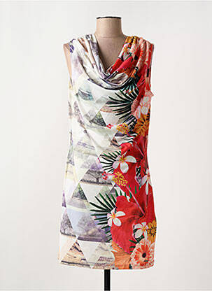 Robe courte gris SMASH WEAR pour femme