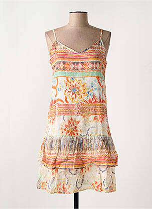 Robe mi-longue orange CHIPIE pour femme