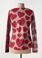 T-shirt rouge SMASH WEAR pour femme seconde vue