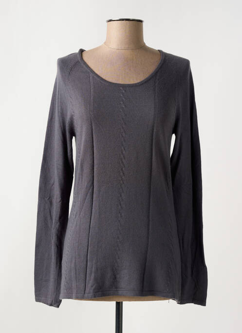 Pull coupe cintrée manches longues gris LOLA ESPELETA femme
