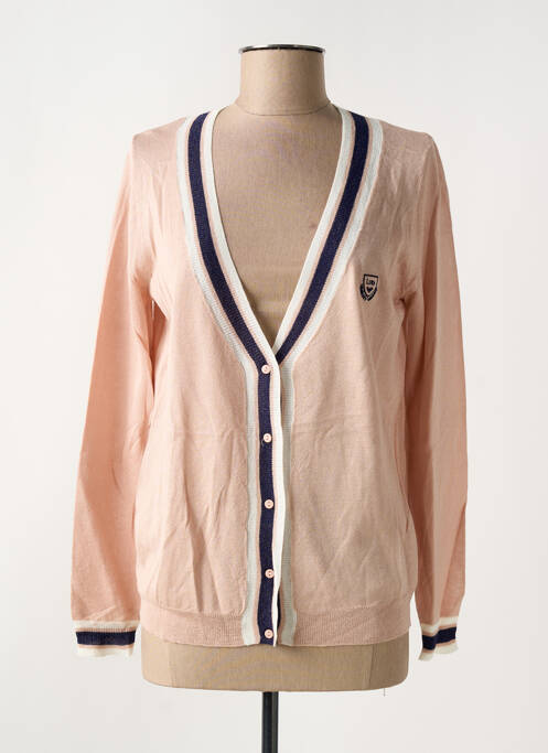 Gilet manches longues rose LES P'TITES BOMBES pour femme