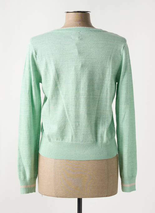 Gilet manches longues vert YUMI pour femme