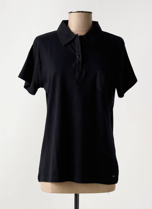 Polo noir FELINO pour femme