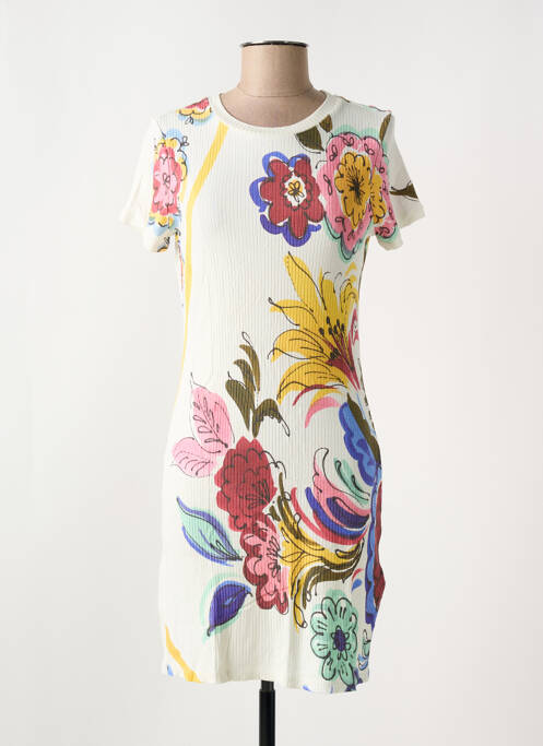 Robe courte beige DESIGUAL pour femme