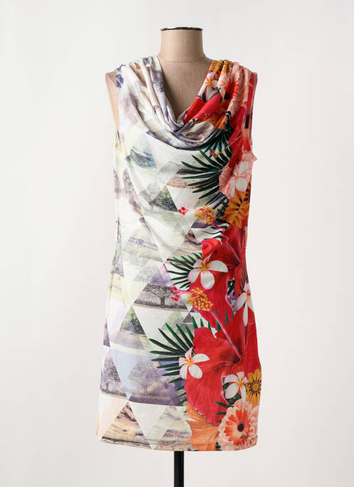 Robe courte gris SMASH WEAR pour femme