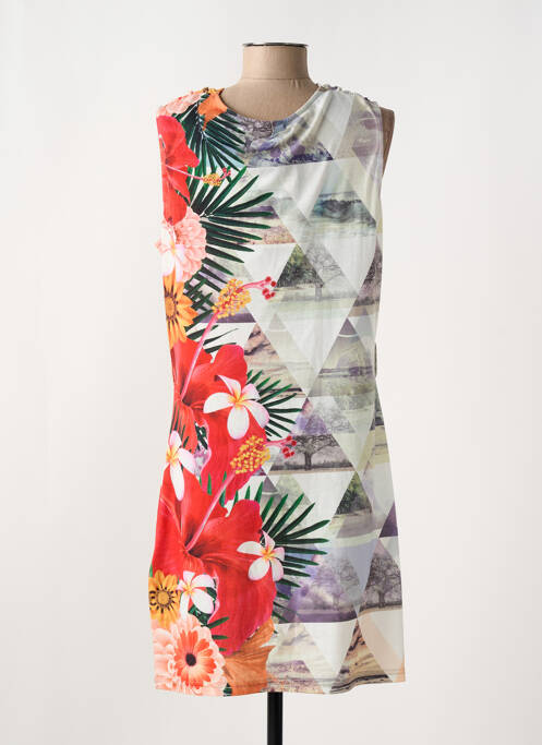 Robe courte gris SMASH WEAR pour femme