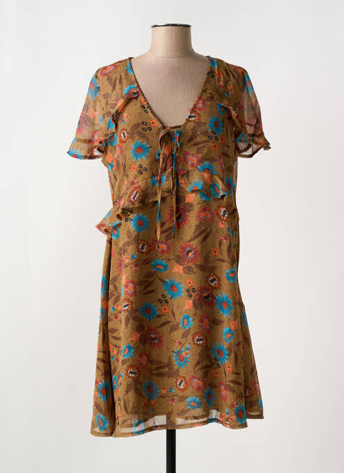 Robe courte marron MOLLY BRACKEN pour femme