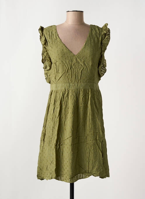 Robe courte vert LES P'TITES BOMBES pour femme