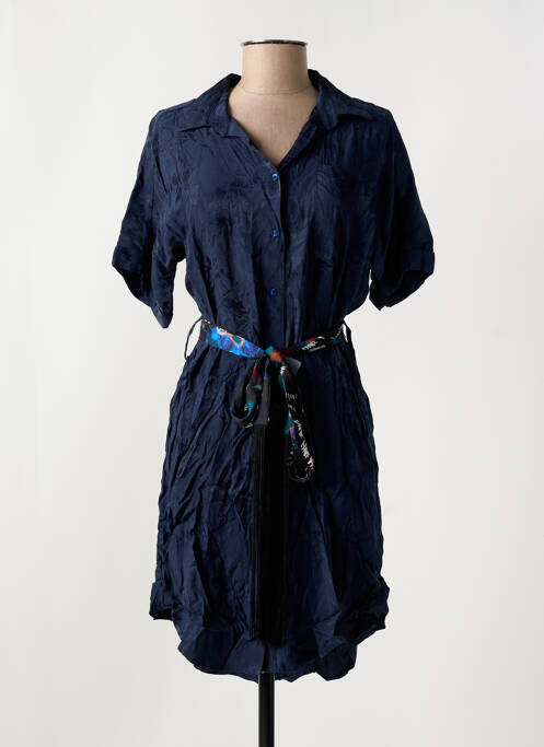 Robe mi-longue bleu DESIGUAL pour femme