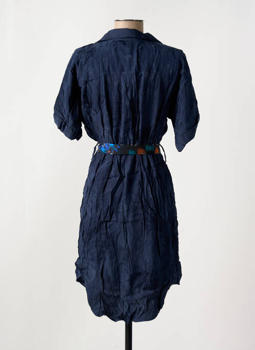 Robe mi-longue bleu DESIGUAL pour femme