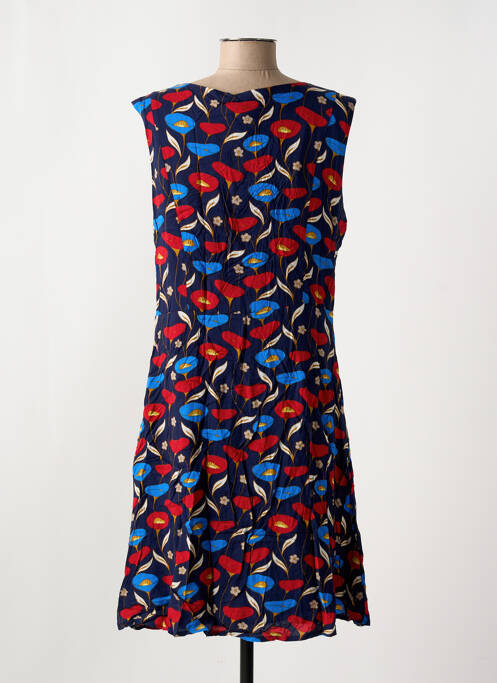 Robe mi-longue bleu SMASHED LEMON pour femme