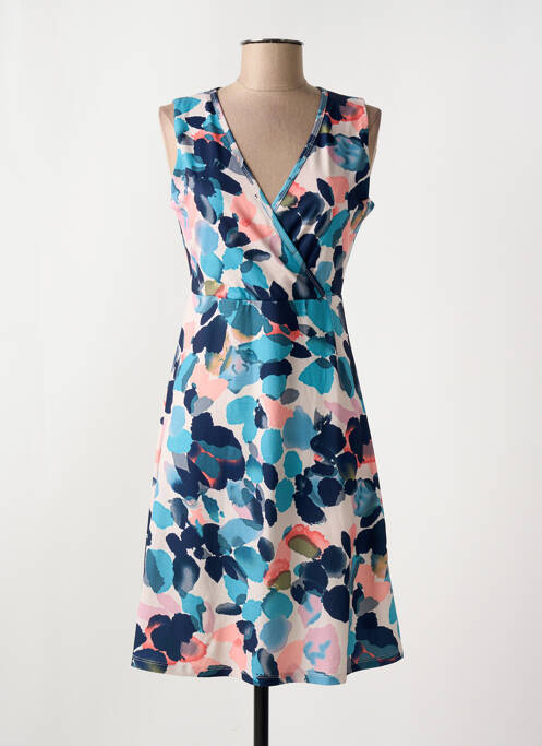 Robe mi-longue bleu SMASHED LEMON pour femme