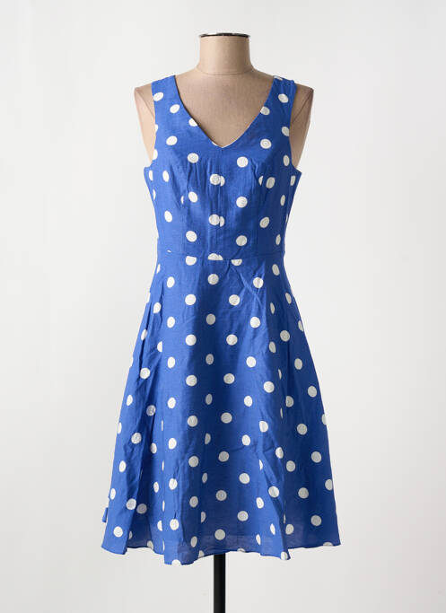 Robe mi-longue bleu YUMI pour femme