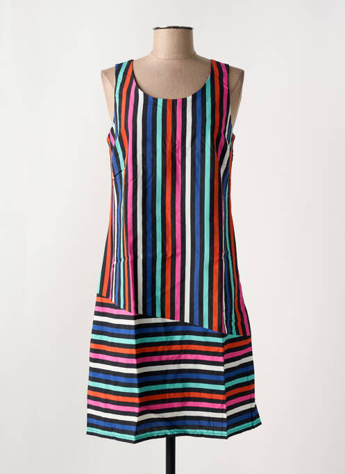 Robe mi-longue noir FELINO pour femme