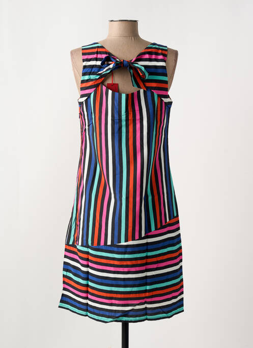 Robe mi-longue noir FELINO pour femme