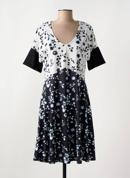 Robe mi-longue noir SMASH WEAR pour femme