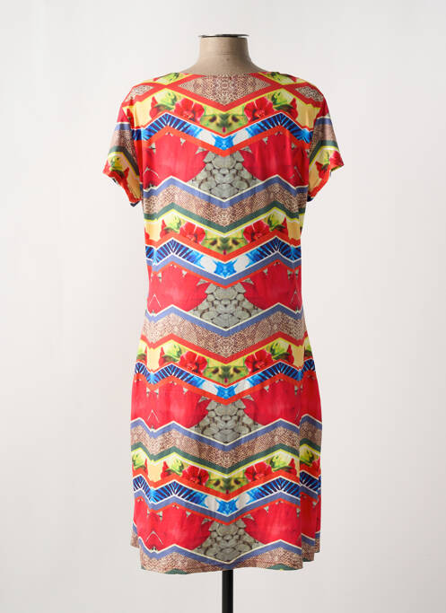 Robe mi-longue rouge SMASH WEAR pour femme