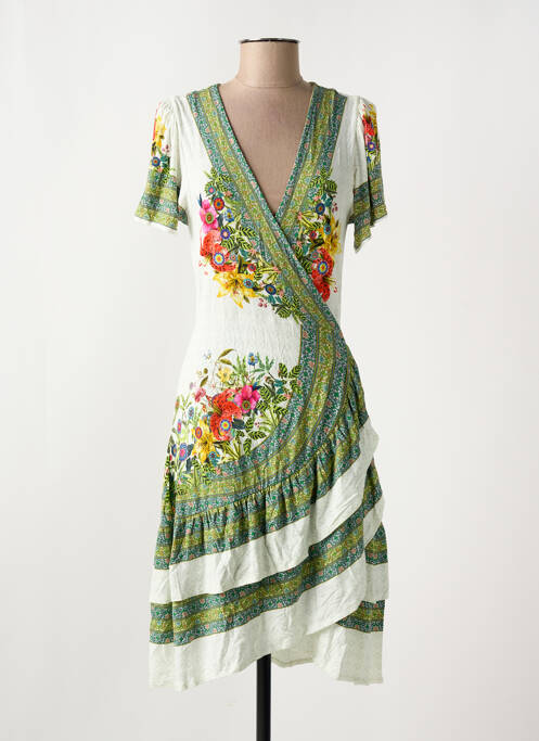 Robe mi-longue vert DESIGUAL pour femme