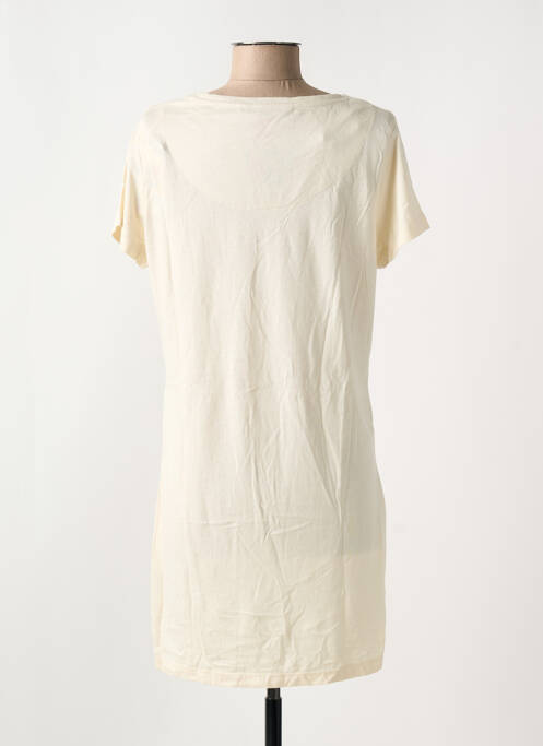 Tunique manches courtes beige DESIGUAL pour femme