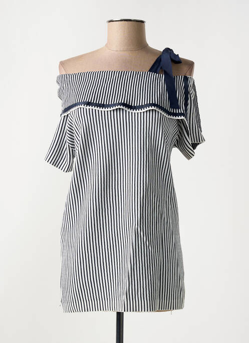 Tunique manches courtes bleu MOLLY BRACKEN pour femme