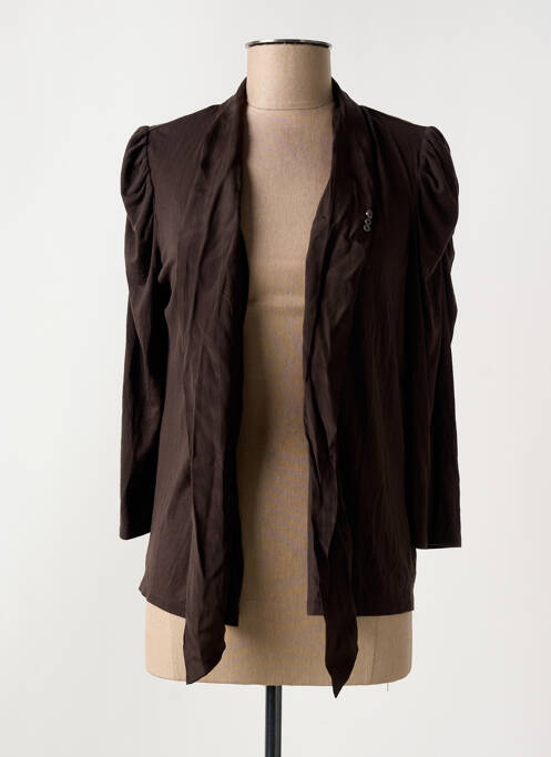 Veste chic marron DDP pour femme