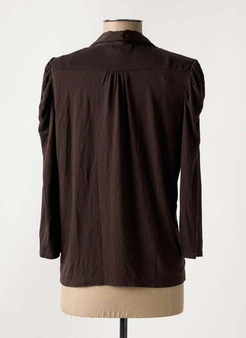 Veste chic marron DDP pour femme