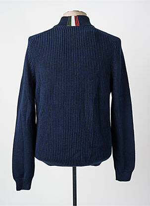 Gilet manches longues fermeture boutonnée sur le devant bleu AERONAUTICA homme