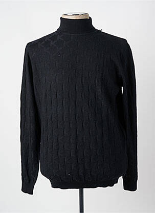 Pull col roulé stretch manches longues noir KARL LAGERFELD homme