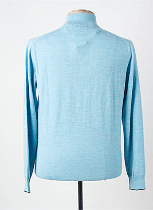 Pull stretch manches longues bleu AERONAUTICA homme