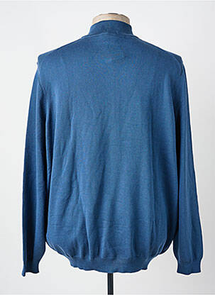 Gilet manches longues maille fine bleu HUGO BOSS homme