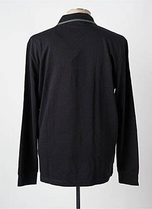 Polo manches longues manches longues noir AERONAUTICA homme