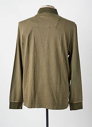 Polo manches longues manches longues vert AERONAUTICA homme