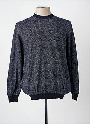 Pull stretch manches longues bleu HUGO BOSS homme