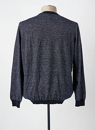 Pull stretch manches longues bleu HUGO BOSS homme