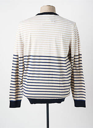 Pull stretch manches longues beige HUGO BOSS homme