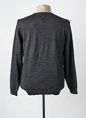 Pull stretch manches longues gris HUGO BOSS homme