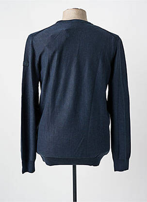 Pull stretch manches longues bleu AERONAUTICA homme