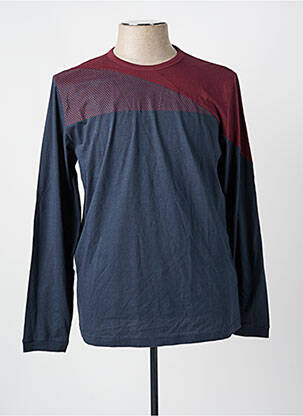 T-shirt coupe cintrée manches longues bleu HUGO BOSS homme