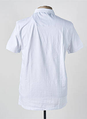 Polo stretch manches courtes blanc AERONAUTICA homme