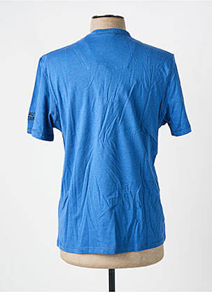 T-shirt broderie manches courtes bleu AERONAUTICA homme